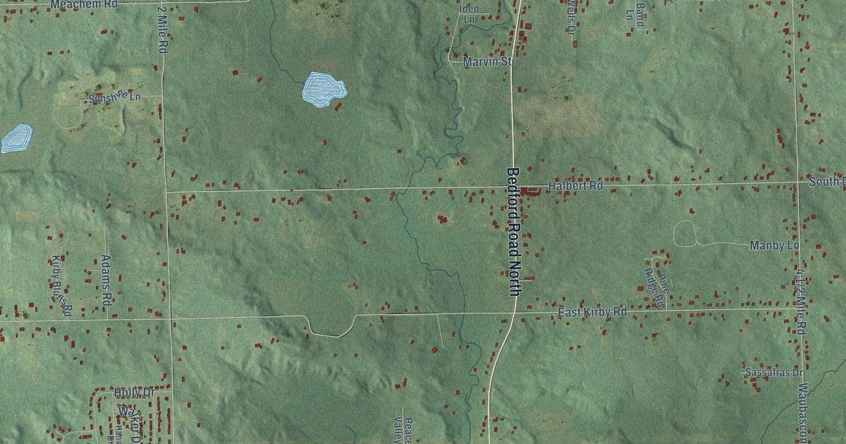 Map of Bedford, Calhoun County, Michigan in 2026