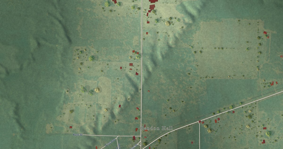 Map of Bendon, Michigan in 2026