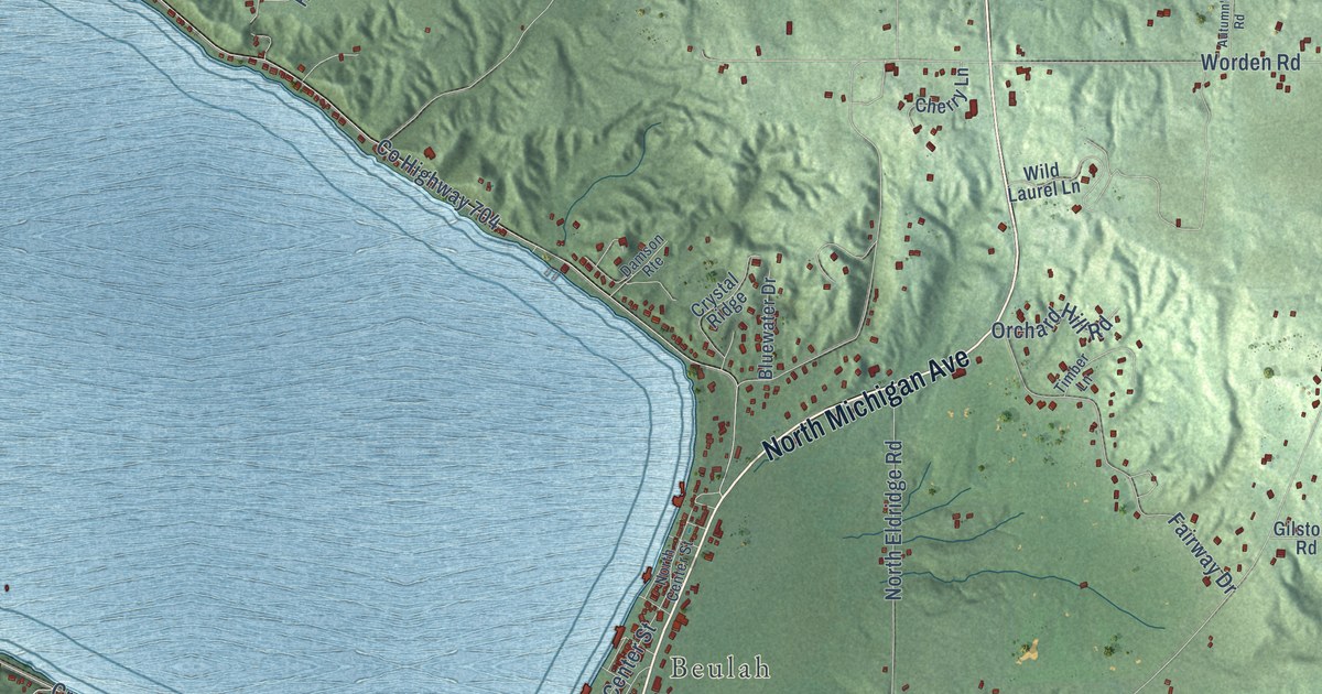 Map of Benzonia Municipality, Michigan in 2026
