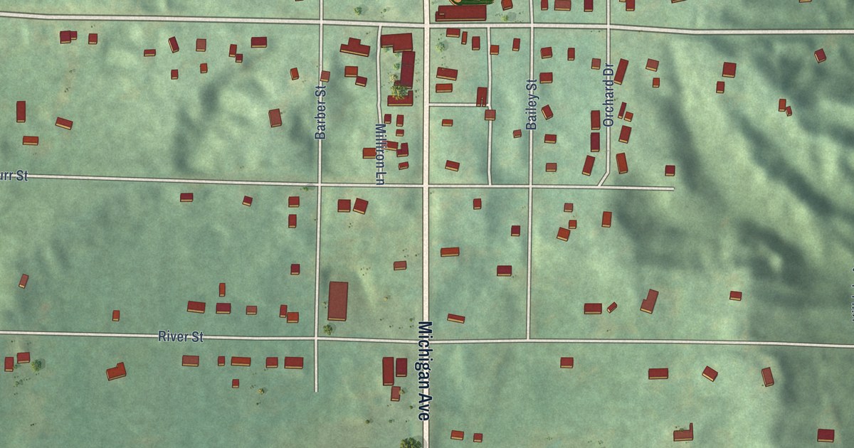 Map of Benzonia Village, Michigan in 2026