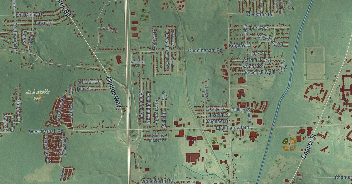 Map of Blackman, Michigan in 2026
