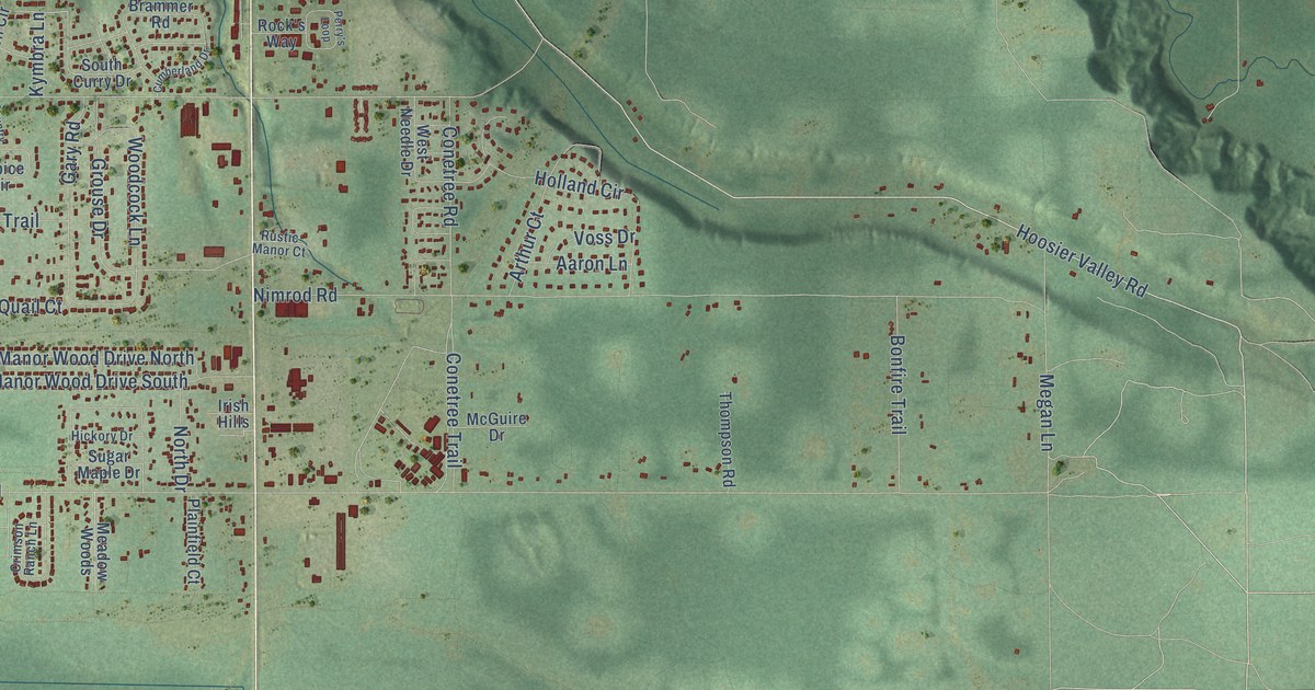 Map of Blair, Michigan in 2026