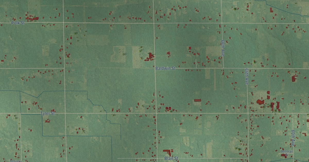 Map of Blendon, Michigan in 2026