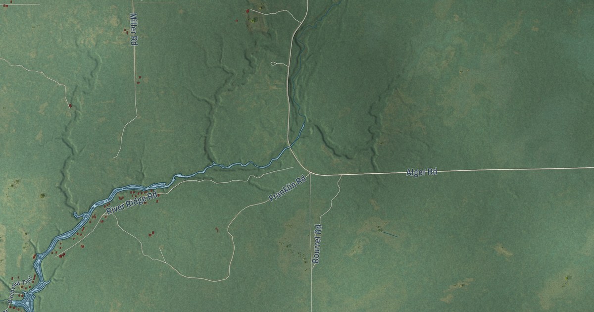 Map of Bourret, Michigan in 2026