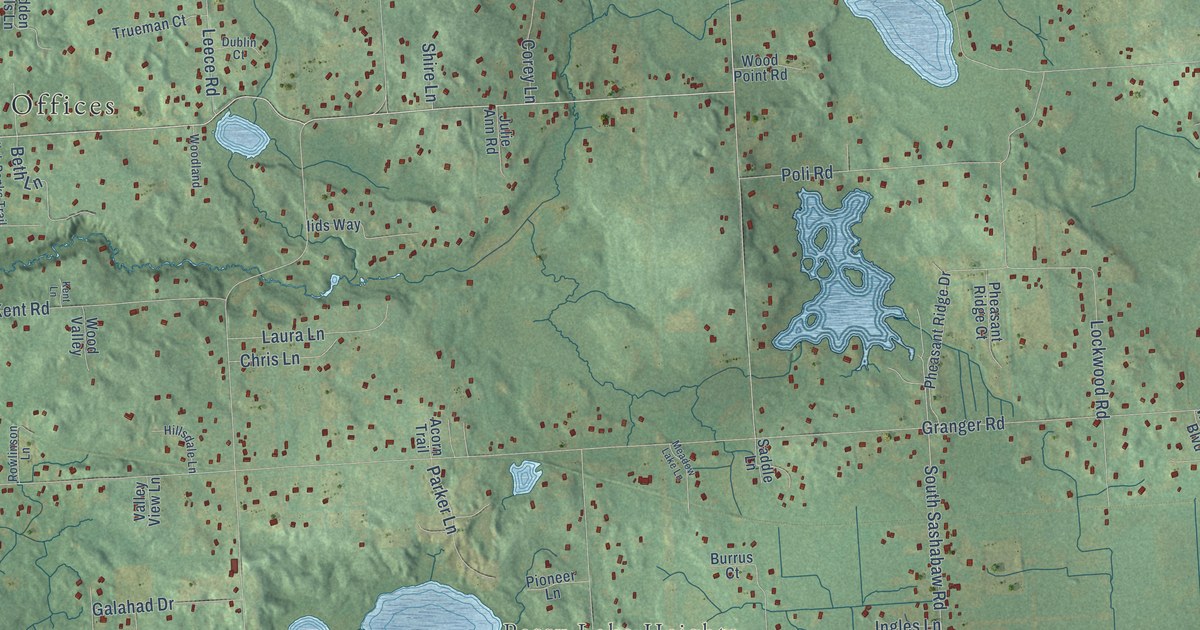 Map of Brandon, Michigan in 2026