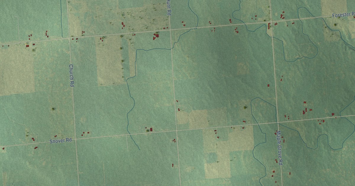 Map of Bridgehampton, Michigan in 2026