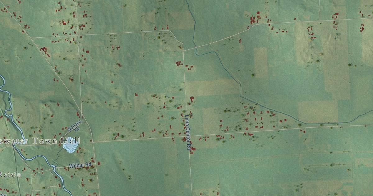Map of Bridgewater, Michigan in 2026