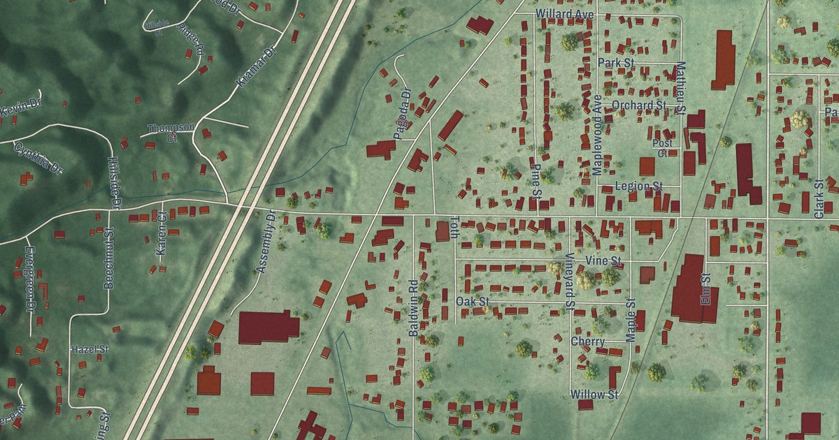 Map of Bridgman, Michigan in 2026