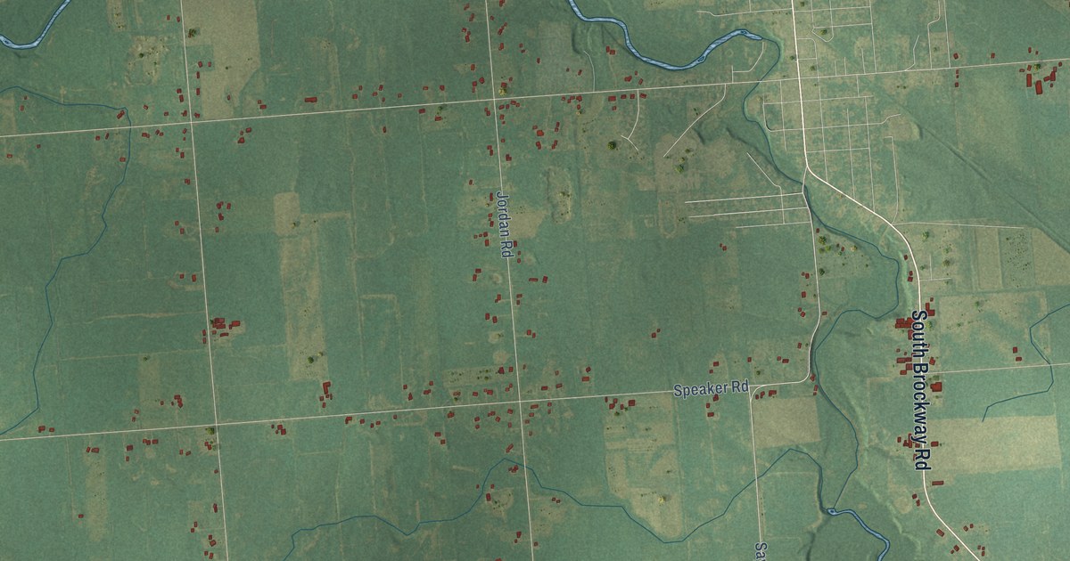 Map of Brockway, Michigan in 2026