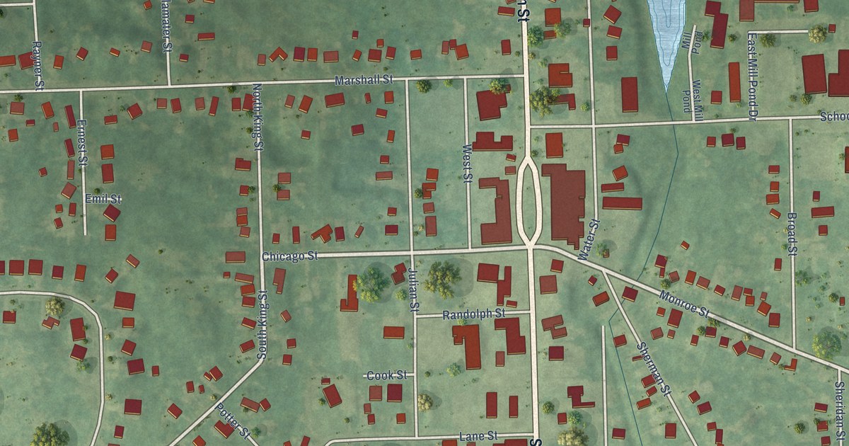 Map of Brooklyn, Michigan in 2026