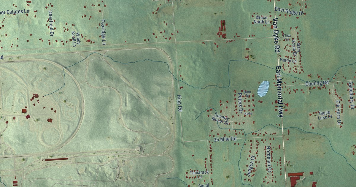 Map of Bruce, Macomb County, Michigan in 2026