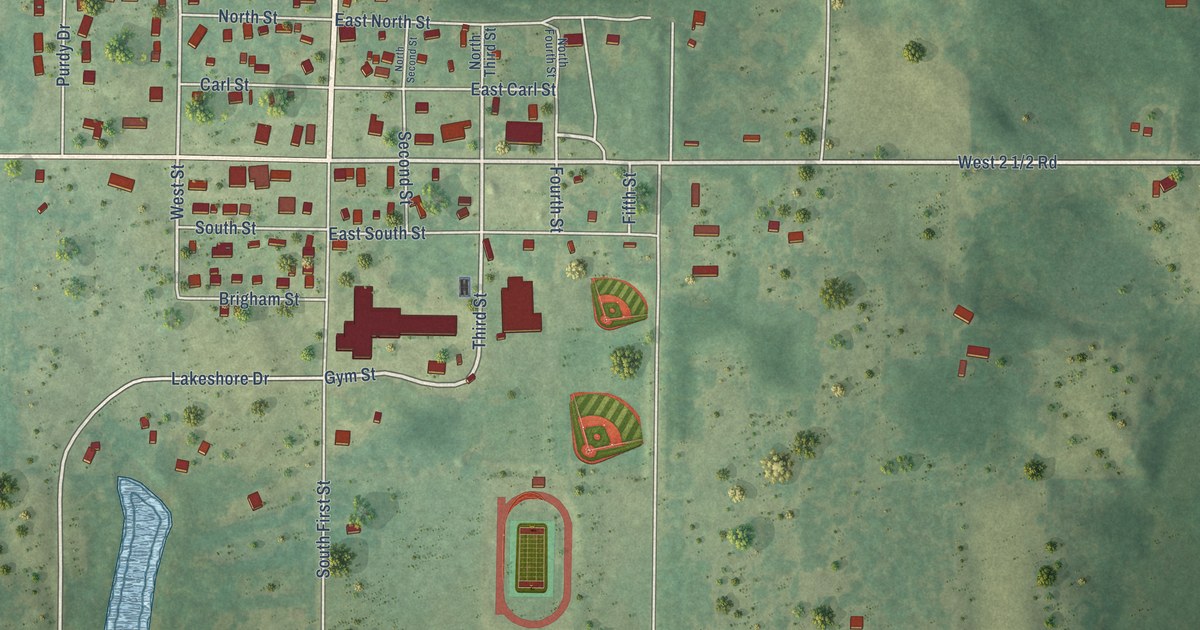 Map of Buckley, Michigan in 2026