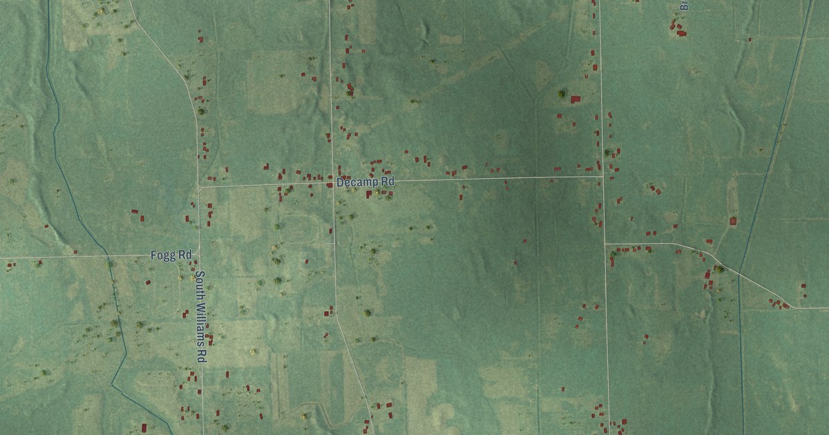 Map of Bunker Hill, Michigan in 2026