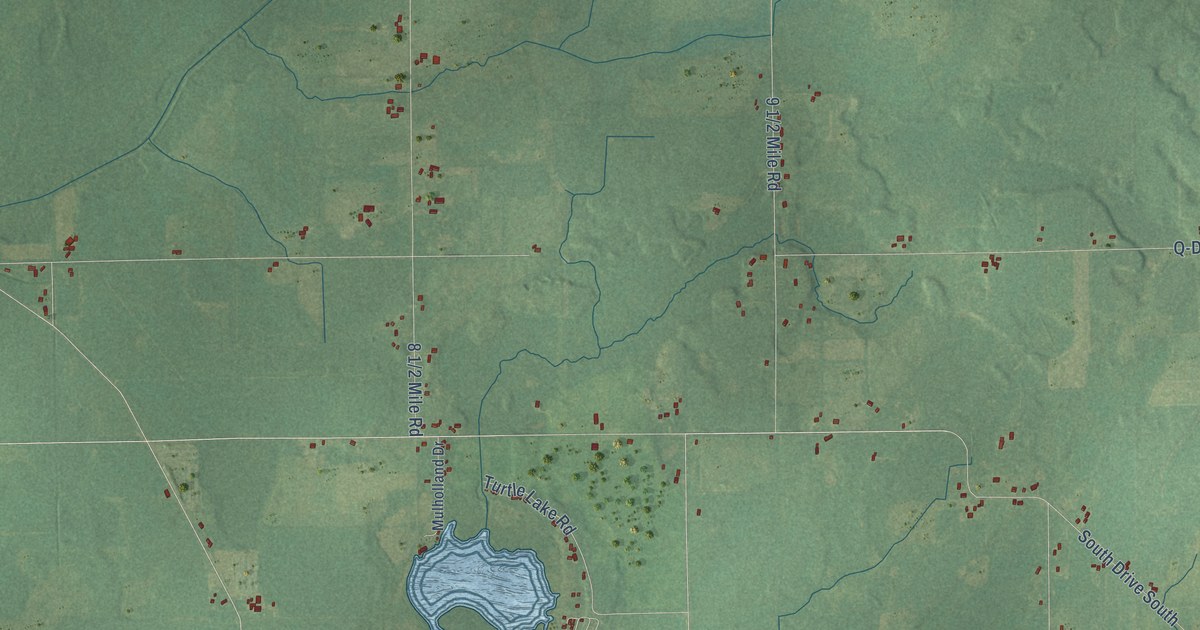 Map of Burlington Municipality, Calhoun County, Michigan in 2026