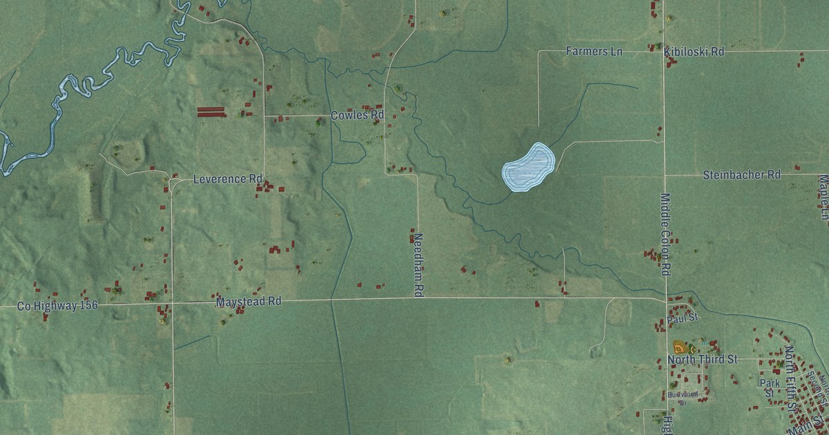 Map of Burr Oak Municipality, Michigan in 2026