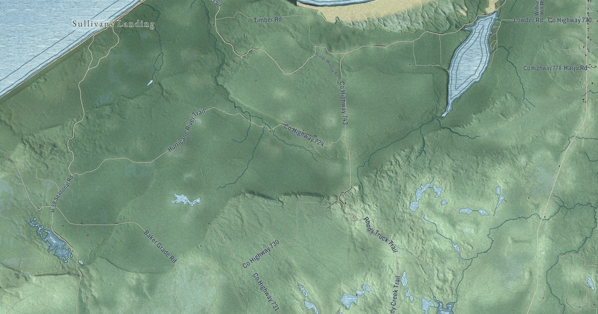 Map of Burt, Alger County, Michigan in 2026