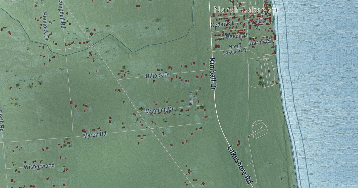 Map of Burtchville, Michigan in 2026