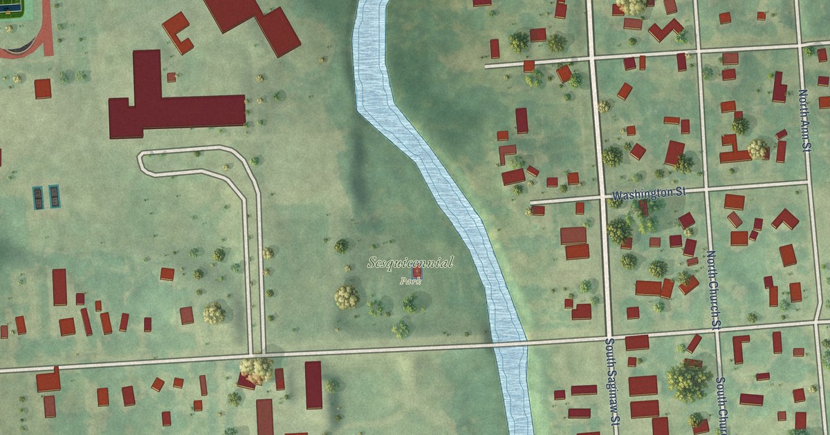 Map of Byron, Shiawassee County, Michigan in 2026