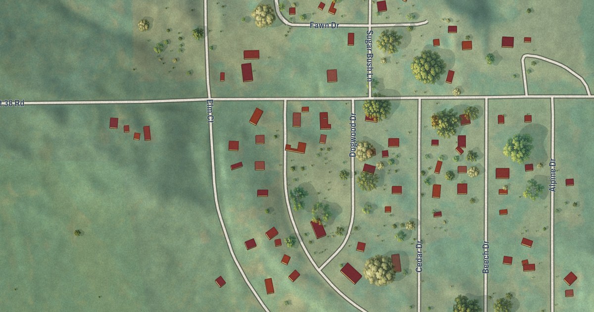 Map of Caberfae, Michigan in 2026