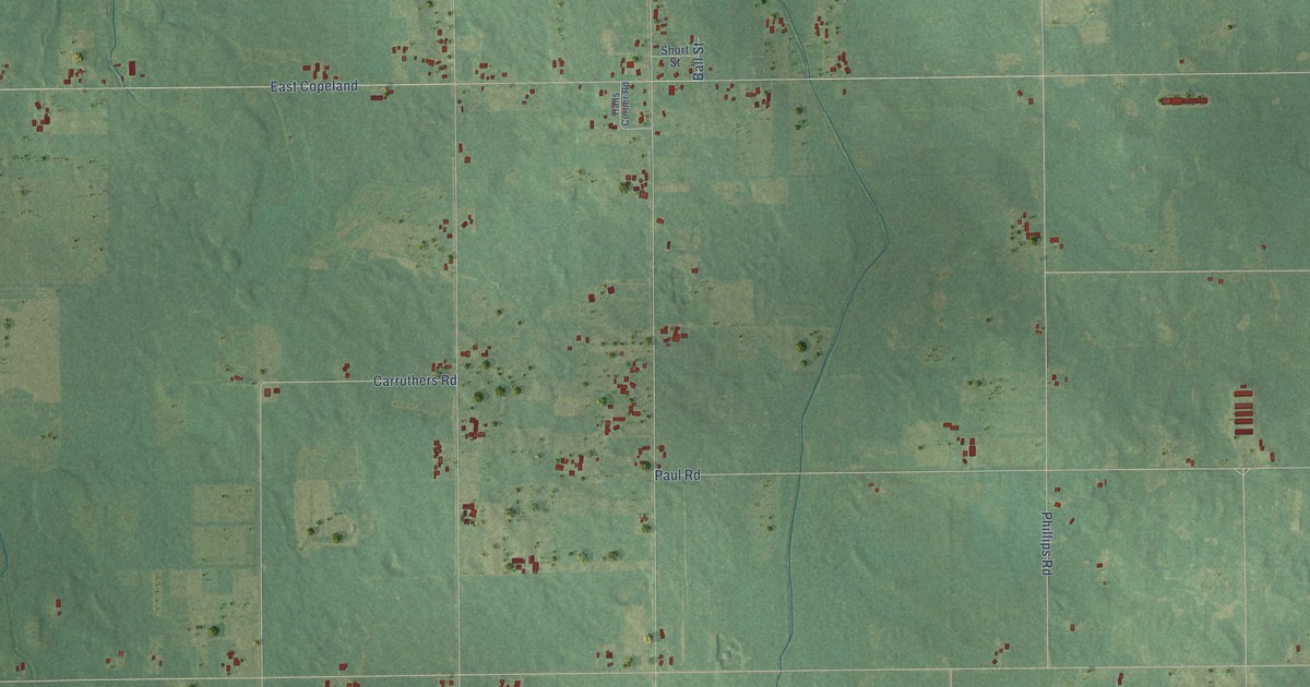 Map of California, Michigan in 2026
