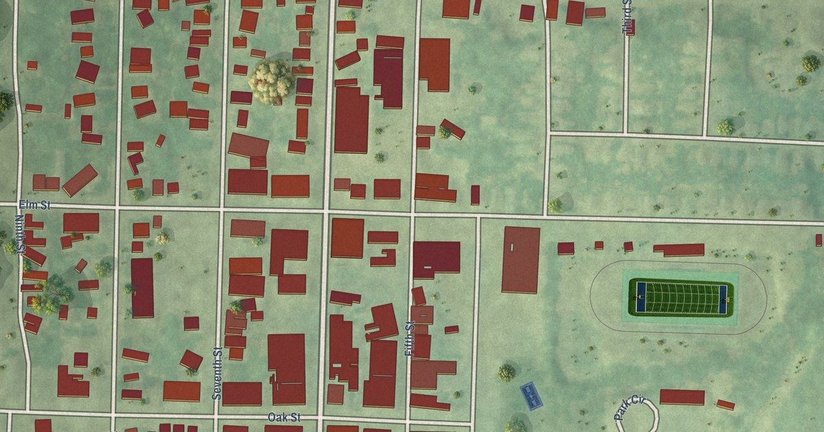 Map of Calumet Village, Michigan in 2026