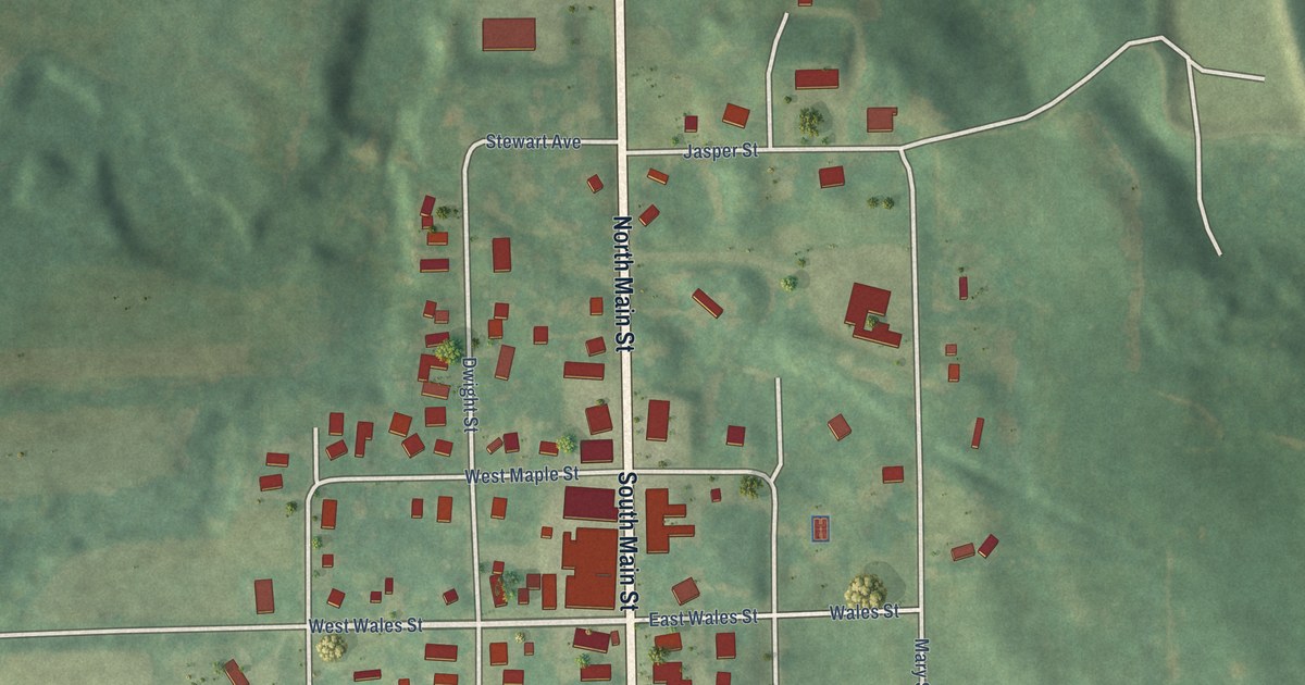 Map of Camden Village, Michigan in 2026