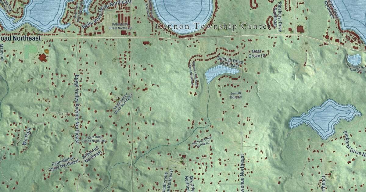 Map of Cannon, Michigan in 2026