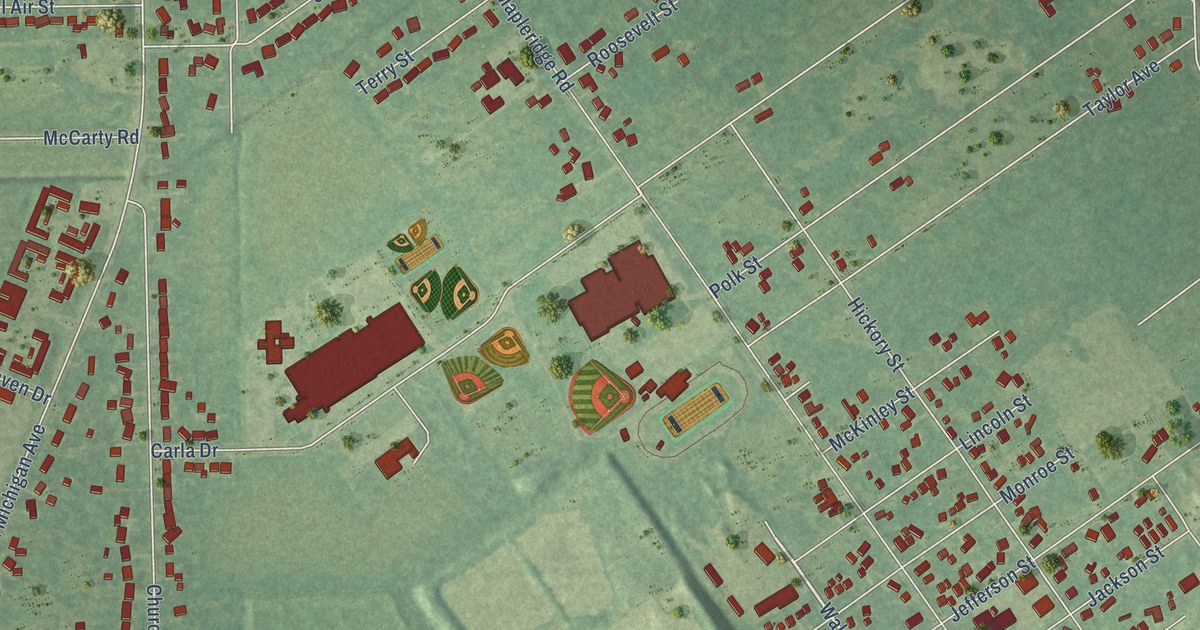 Map of Carrollton, Michigan in 2026