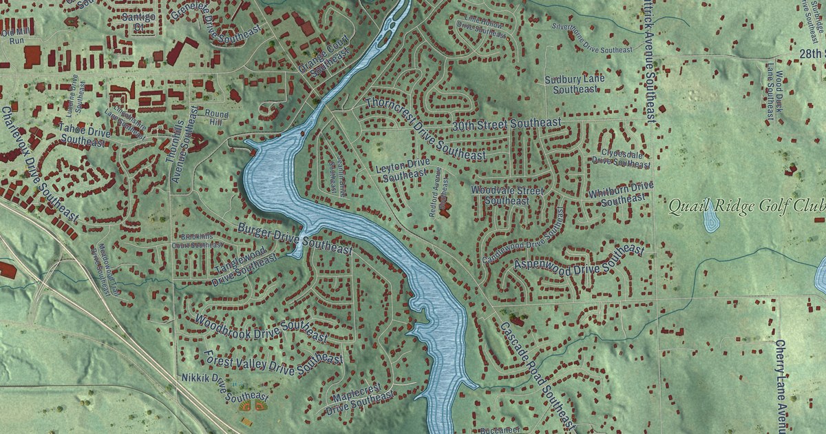 Map of Cascade, Michigan in 2026
