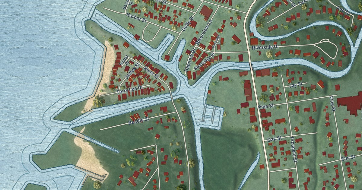 Map of Caseville City, Michigan in 2026