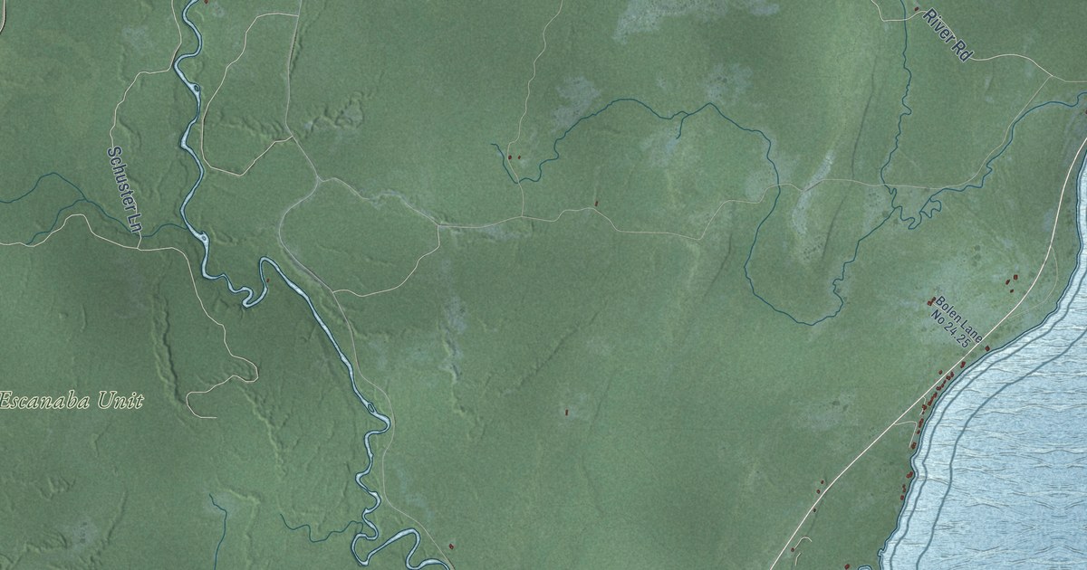 Map of Cedarville, Michigan in 2026