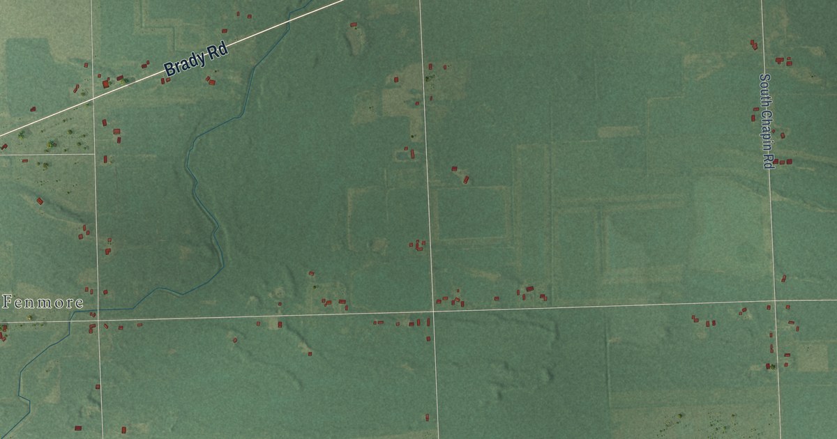 Map of Chapin, Michigan in 2026