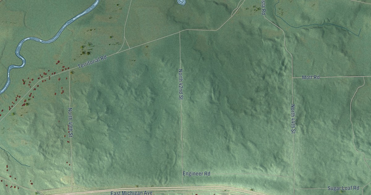 Map of Charleston, Michigan in 2026