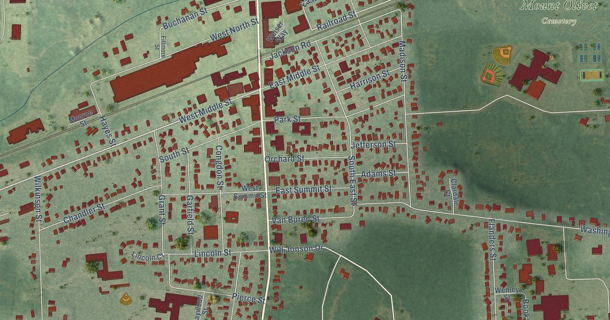 Map of Chelsea, Michigan in 2026