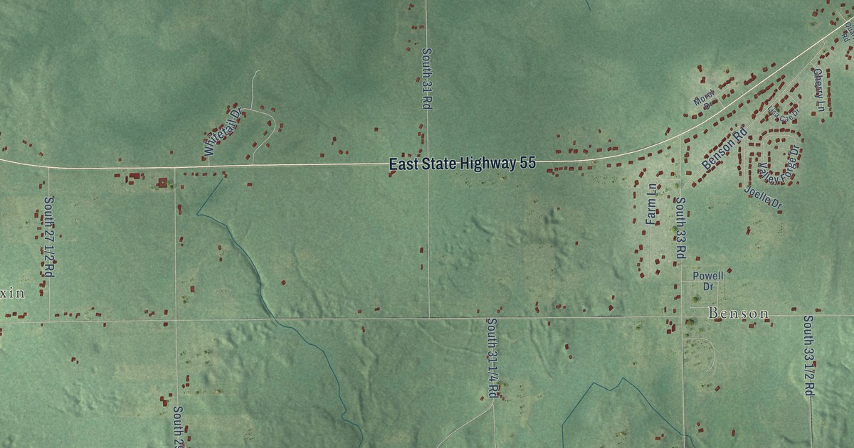 Map of Cherry Grove, Michigan in 2026