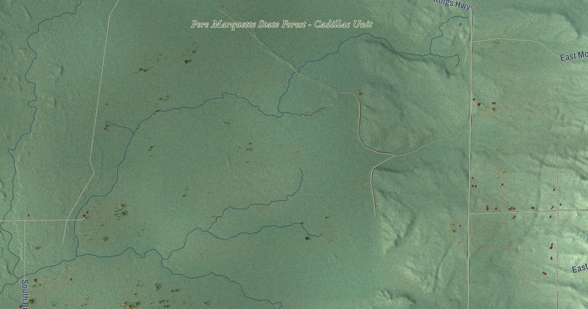 Map of Cherry Valley, Michigan in 2026