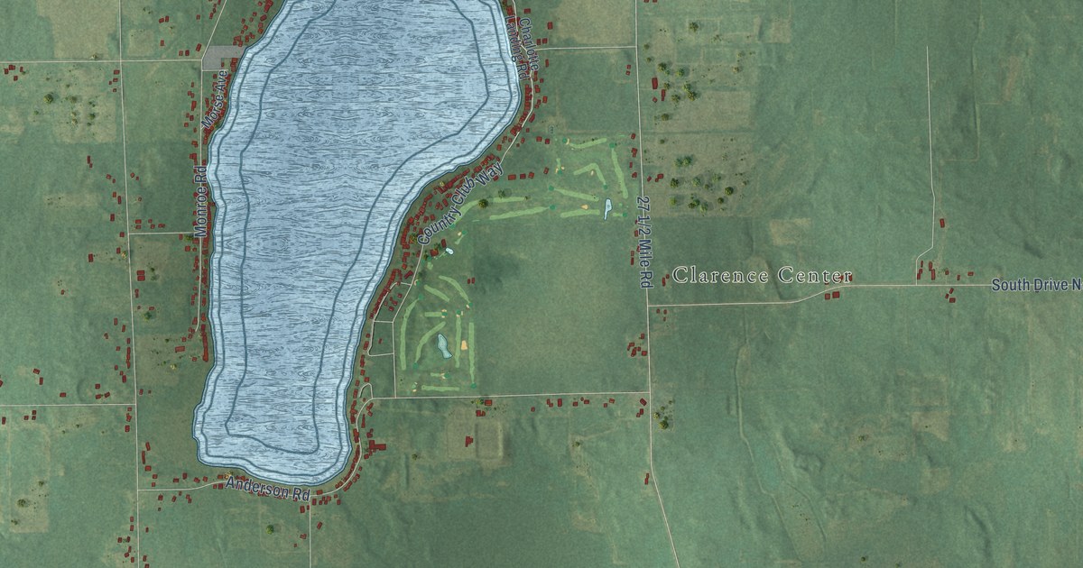 Map of Clarence, Michigan in 2026