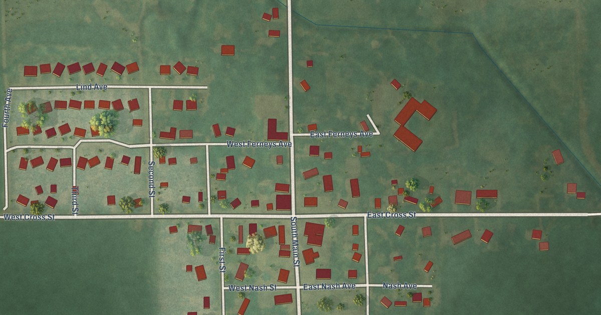 Map of Clarksville, Michigan in 2026