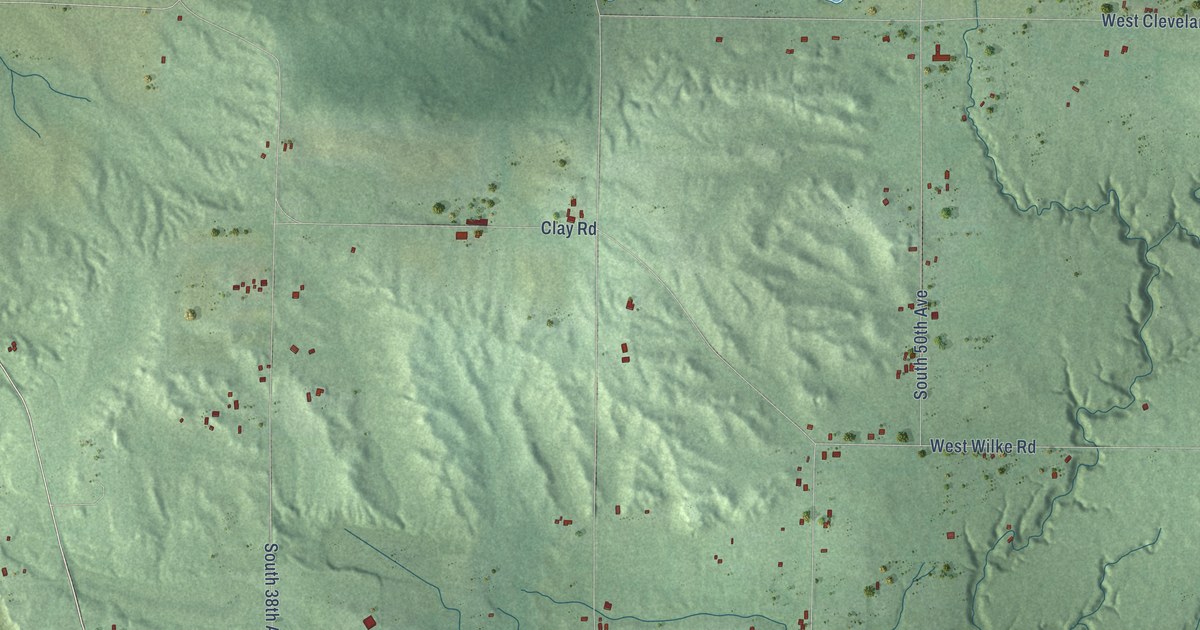 Map of Claybanks, Michigan in 2026