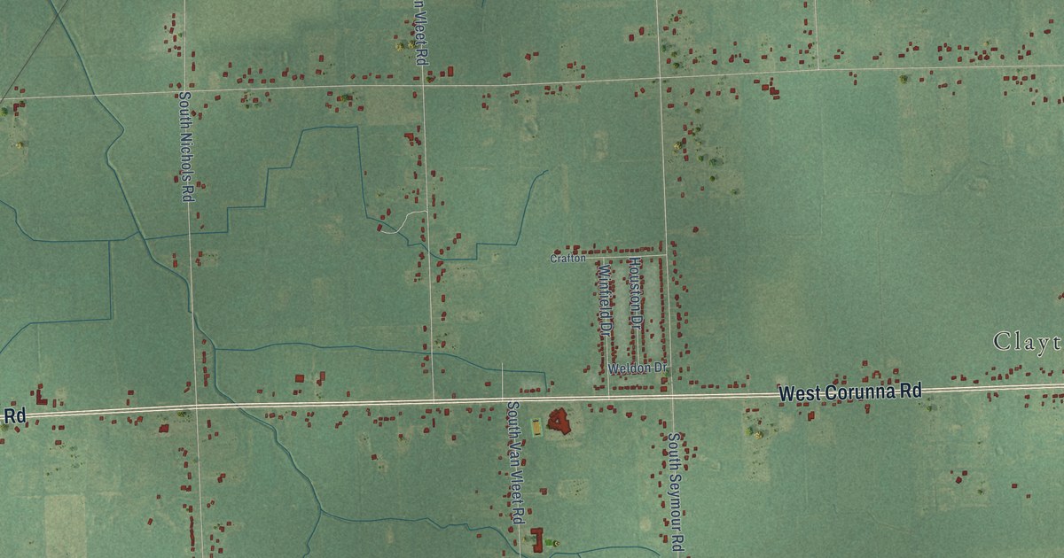 Map of Clayton, Genesee County, Michigan in 2026