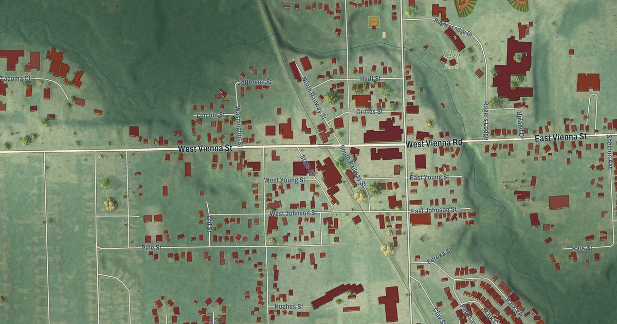Map of Clio, Michigan in 2026