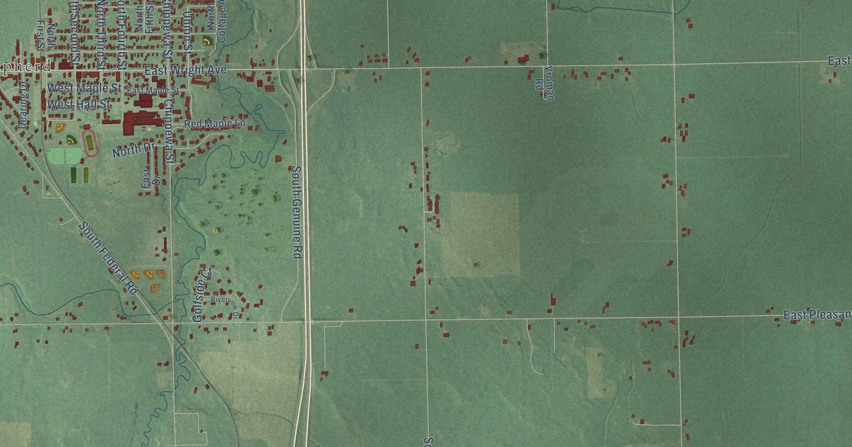 Map of Coe, Michigan in 2026