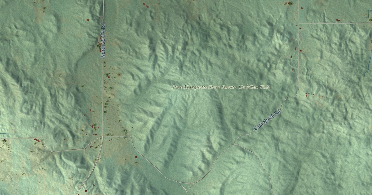 Map of Colfax, Wexford County, Michigan in 2026