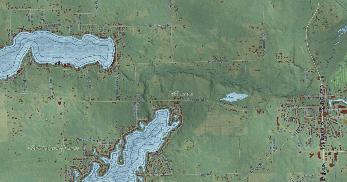 Map of Columbia, Jackson County, Michigan in 2026