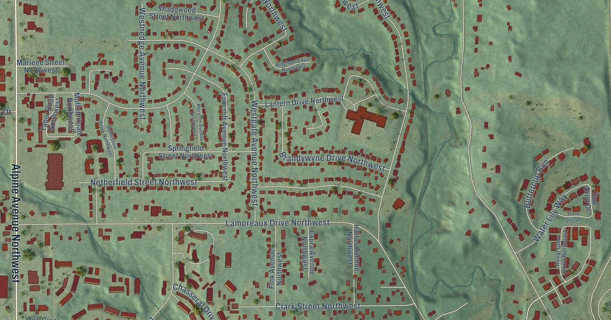 Map of Comstock Park, Michigan in 2026