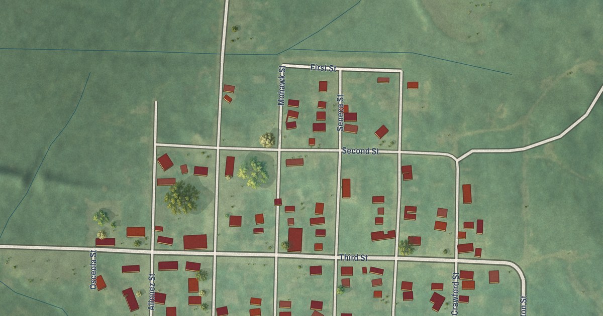 Map of Copper City, Michigan in 2026