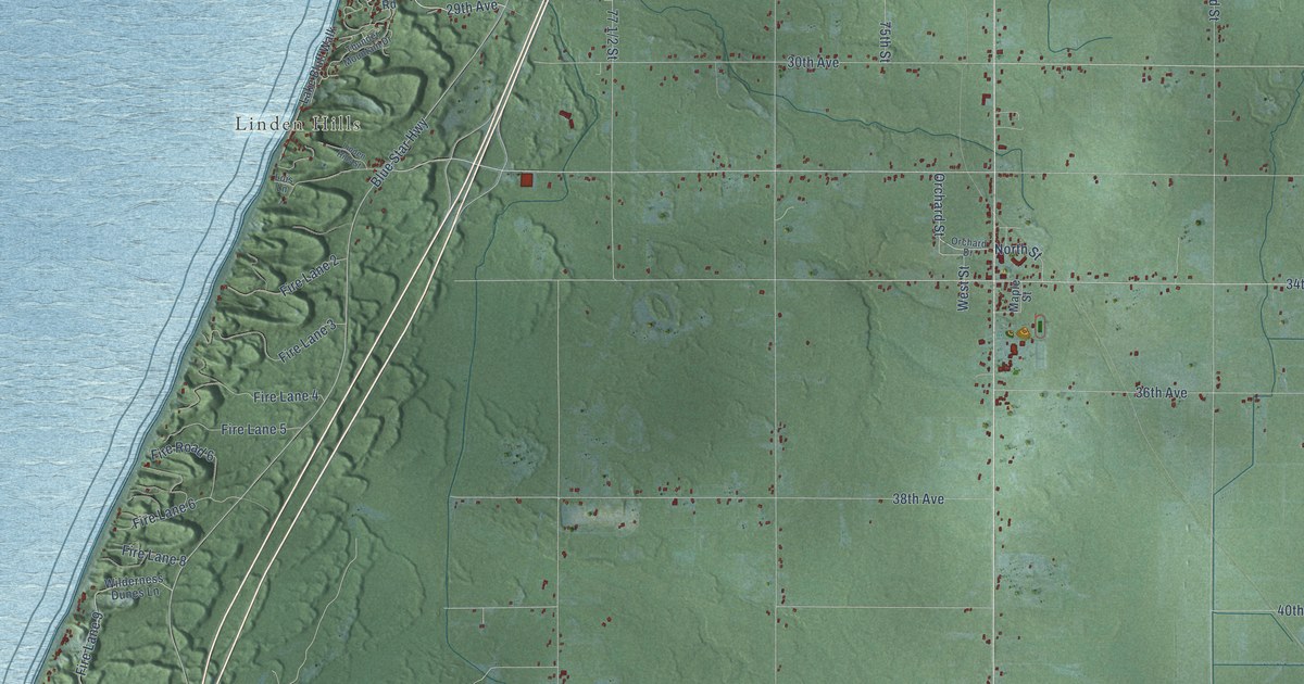 Map of Covert, Michigan in 2026