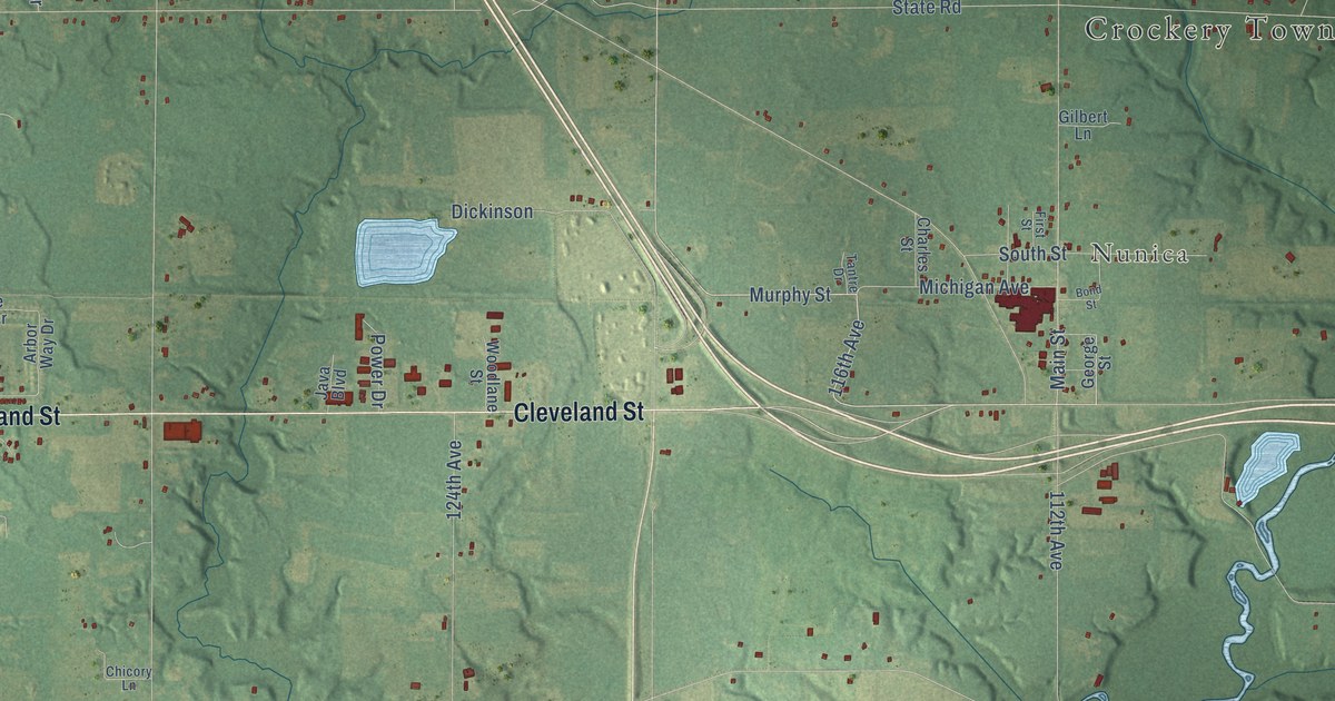 Map of Crockery, Michigan in 2026