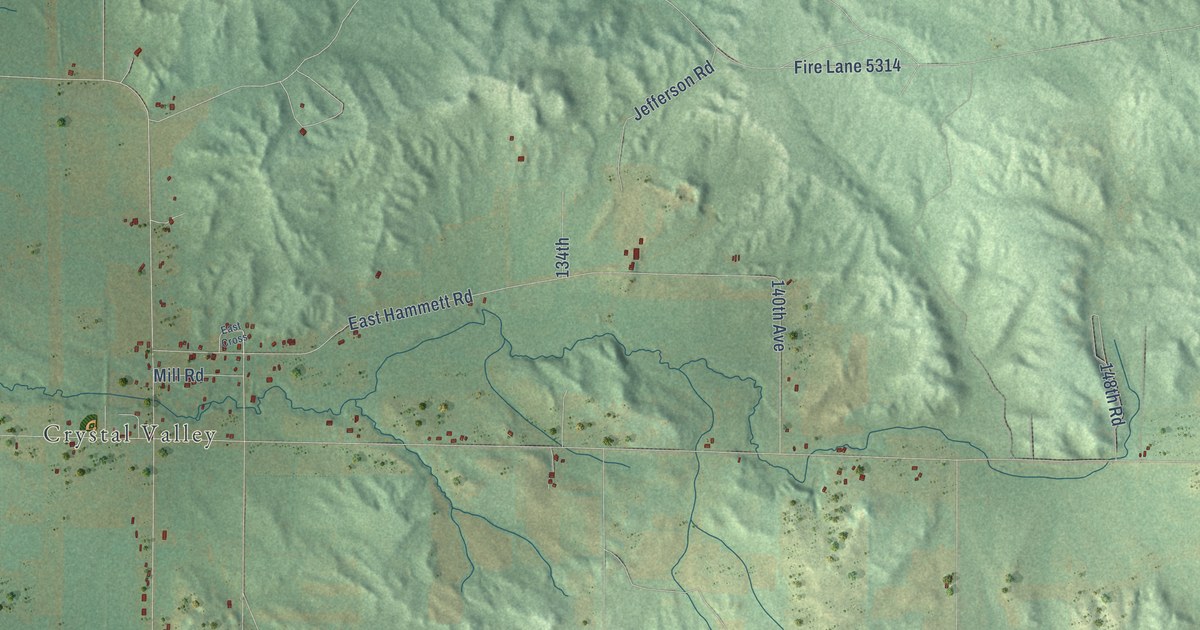 Map of Crystal, Oceana County, Michigan in 2026