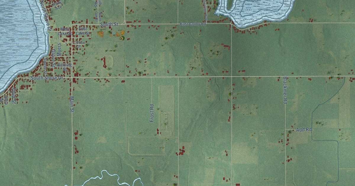 Map of Crystal, Montcalm County, Michigan in 2026